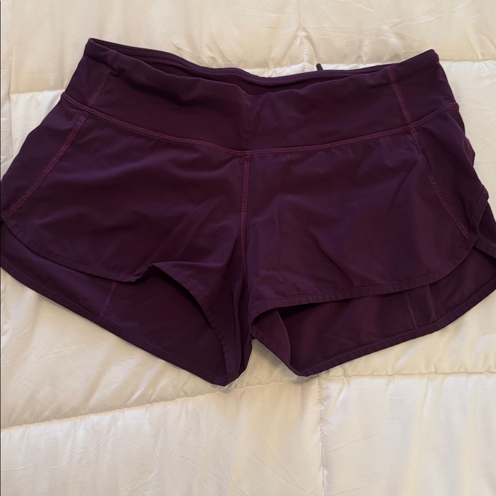Lululemon Dark Purple Speed Up Shorts 2.5”
